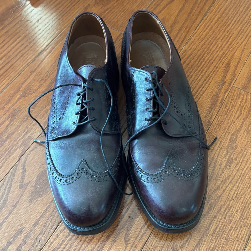 Allen Edmonds Dark Brown Leather Oxfords